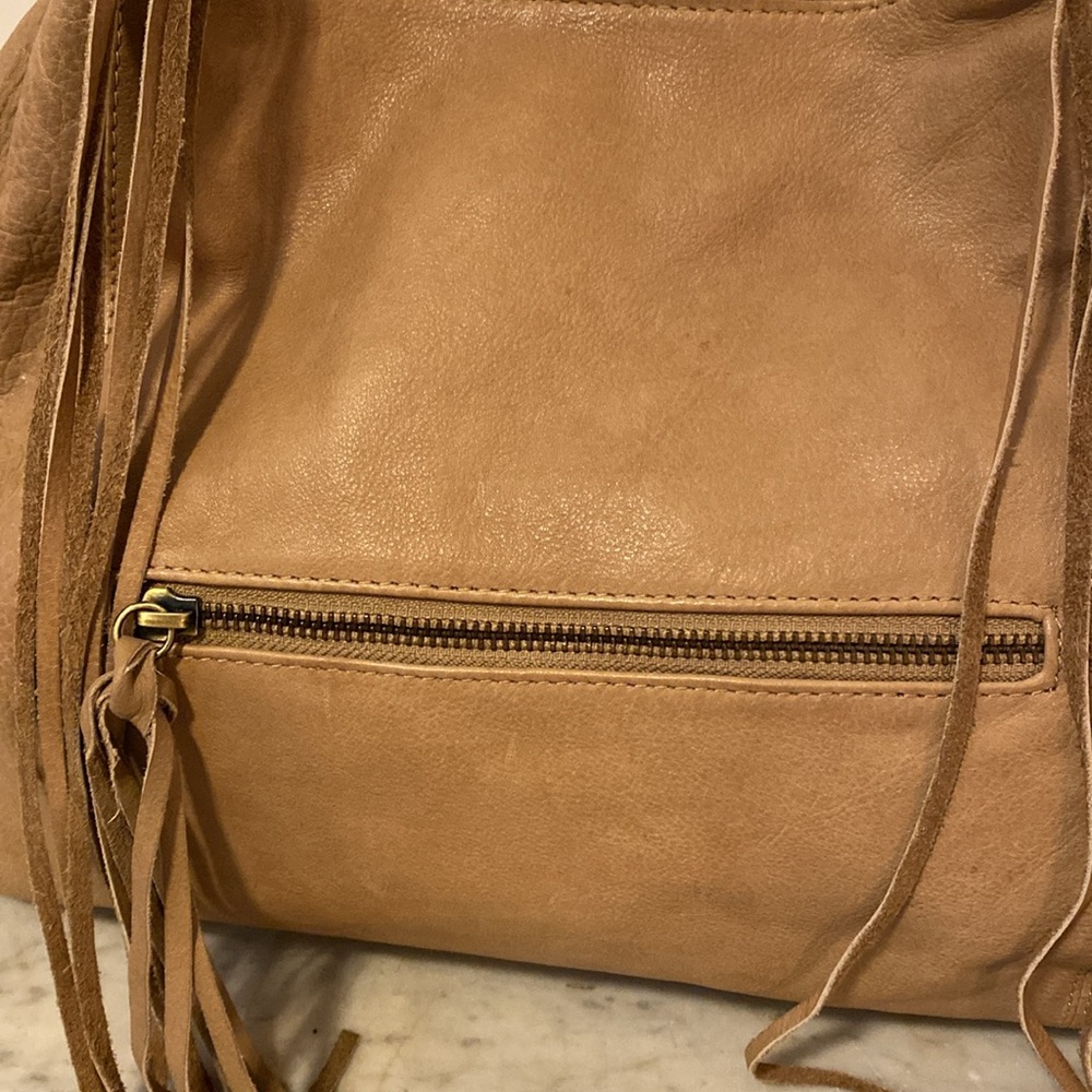 696Sorpresso tan leather snap top western vibe Preowned - Picture 2 of 11